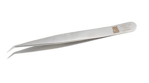 Tweezers Precision Stainless Steel Bent / Fine / Sharp 110mm
